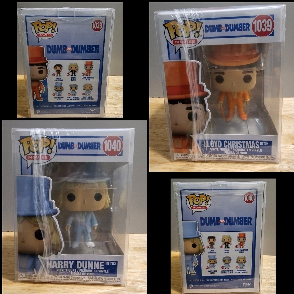 Funko Dumb and Dumber Vinyl Figures - Orange and Blue